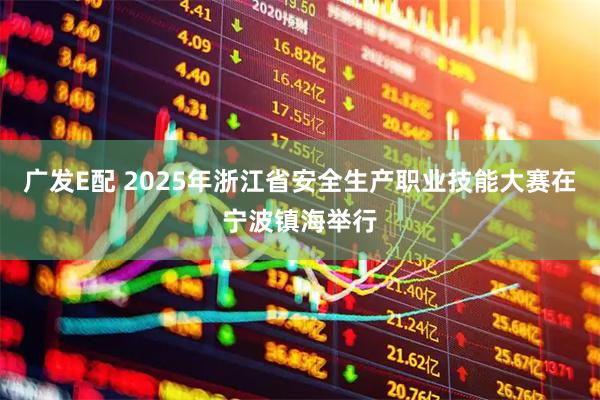 广发E配 2025年浙江省安全生产职业技能大赛在宁波镇海举行