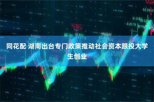 同花配 湖南出台专门政策推动社会资本跟投大学生创业