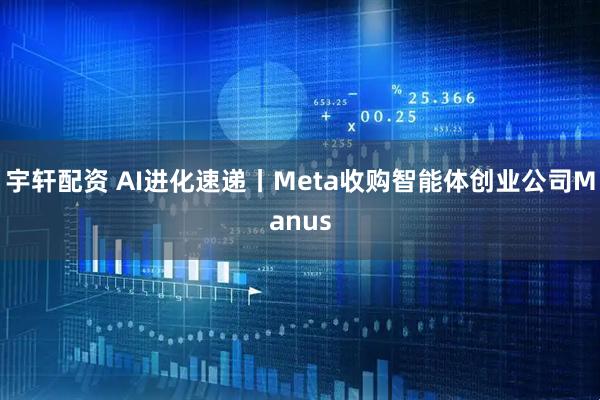 宇轩配资 AI进化速递丨Meta收购智能体创业公司Manus