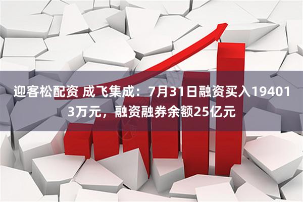 迎客松配资 成飞集成:7月31日融资买入194013万元,融资融券余额25亿元